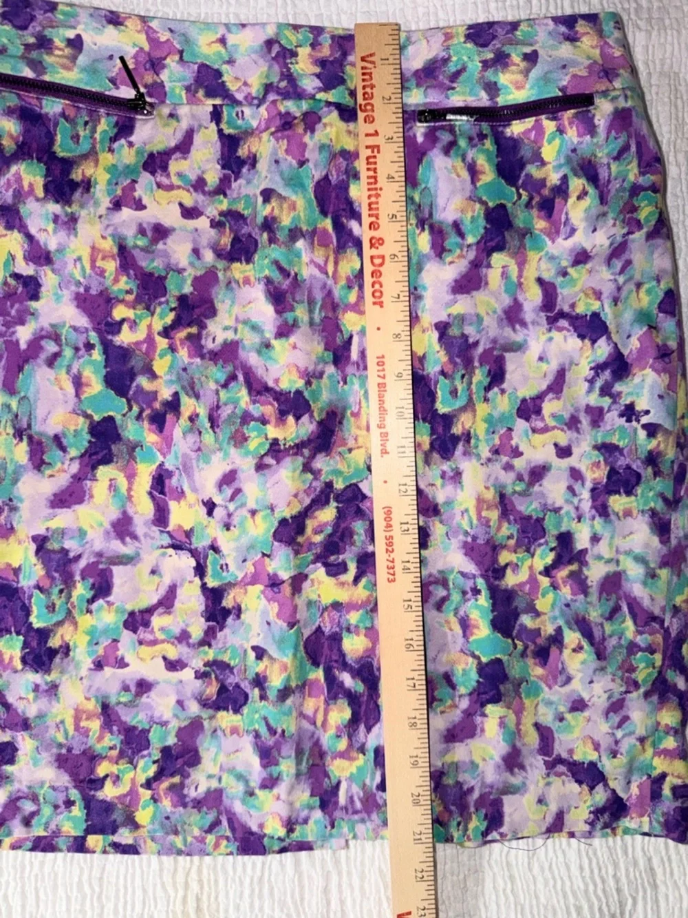 Calvin Klein Purple Floral Mini Skirt